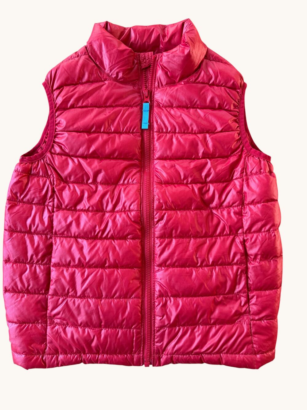 Primary Red Lightweight Puffer Vest Kids Size 10 Recycled Poly